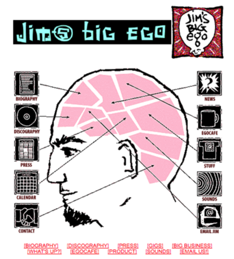 Jims big ego original website from 1997