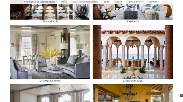 grid view of designs at marshall watson website